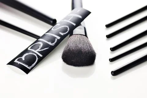 Brush for make up Stock Photos