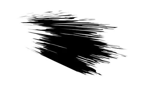 Brush marks hand drawn, ink stain, brush paint, brush stroke scratch Stock Illustration