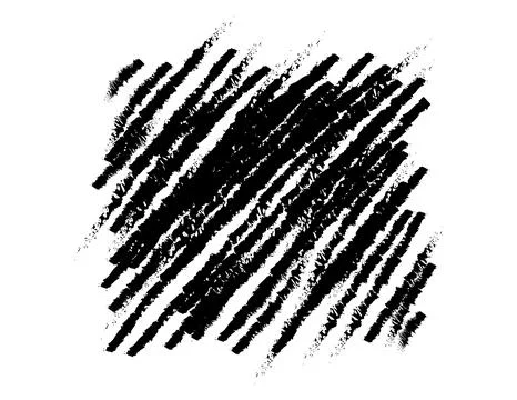 Brush marks hand drawn, ink stain, brush paint, brush stroke scratch Stock Illustration