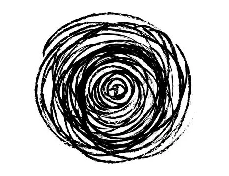 Brush marks hand drawn, ink stain, brush paint, brush stroke scratch Stock Illustration