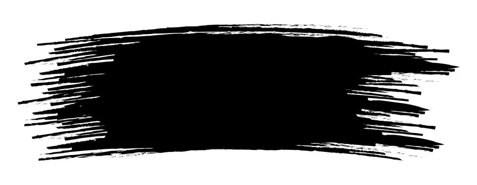 Brush marks hand drawn, ink red stain, brush paint, brush stroke scratch Stock Illustration