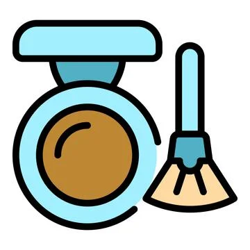 Brush with mirror icon vector flat Stock Illustration