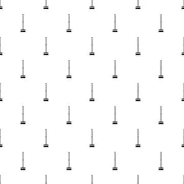 Brush mop pattern seamless vector Illustrazione stock