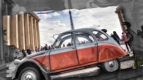 Brush paint slideshow After Effects stock