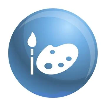Brush paint tool icon, simple style Ilustração Stock
