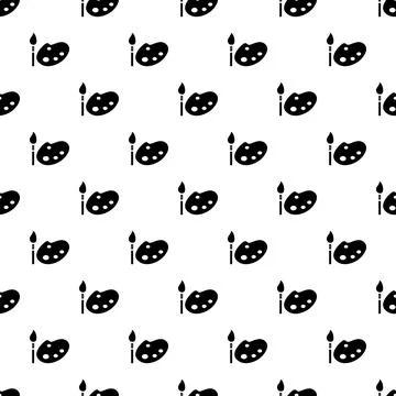 Brush paint tool pattern seamless vector Stock Illustration