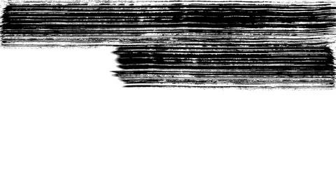 Brush paints in black ink Stock Footage 112018587