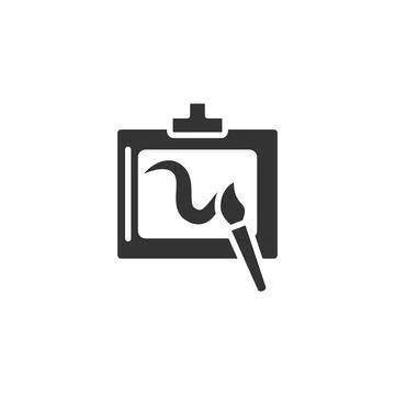 Brush, paper icon. Simple vector drawing tools icons for ui and ux, website or Stock Illustration