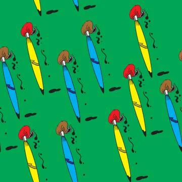 Brush pattern Stock Illustration