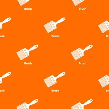 Brush pattern vector orange Illustrazione stock
