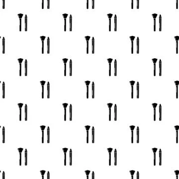 Brush pencil pattern vector seamless Illustrazione stock