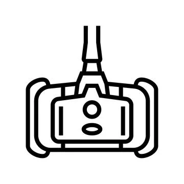 Brush pool line icon vector illustration 스톡 일러스트