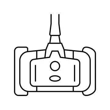 Brush pool line icon vector illustration Stock Illustration