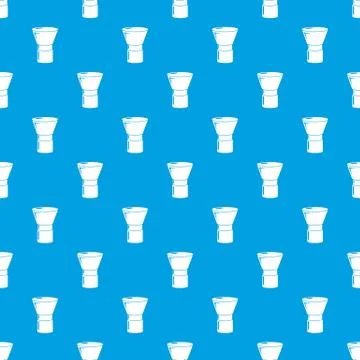 Brush powder pattern seamless blue Illustrazione stock