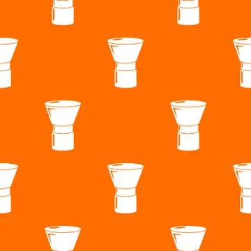 Brush powder pattern vector orange Stock Illustration