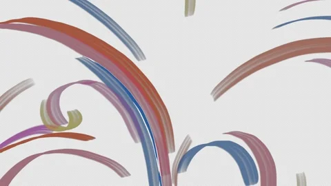Brush Ribbons Elements Motion Graphics Stock Footage 249372269