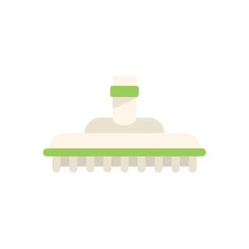 Brush service icon flat vector. Pool cleaning 스톡 일러스트