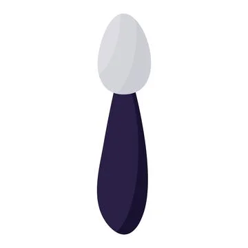 Brush for shadows on a white background. Beautiful makeup. A beautiful face. 스톡 일러스트
