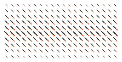 Brush Shape Halftone Effect Illustrazione stock