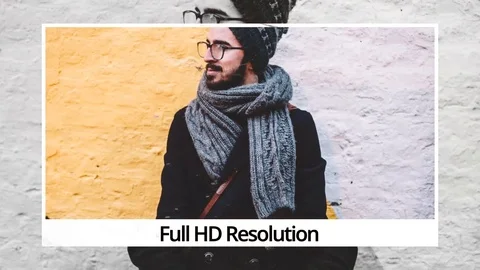 Brush slideshow Stock After Effects