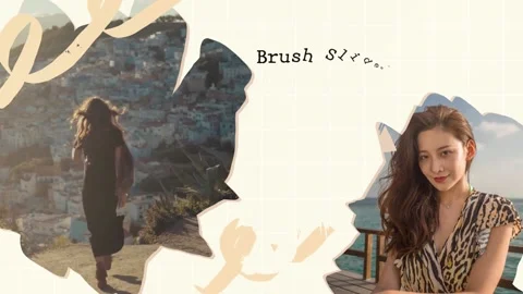 Brush Slideshow for After Effects 스톡 After Effects
