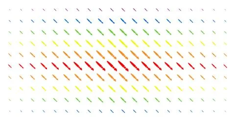Brush Spectral Halftone Array イラスト素材