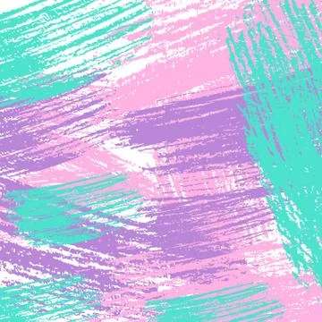 Brush stroke abstract background. Bright colorful grunge hand drawn pattern.  Stock Illustration