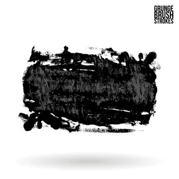 Brush stroke and texture. Vector design. Stock Illustration