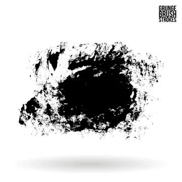 Brush stroke and texture. Vector design. Stock Illustration