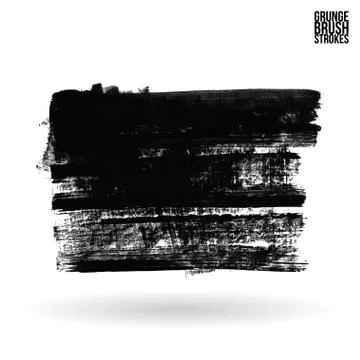 Brush stroke and texture. Vector design. Stock Illustration