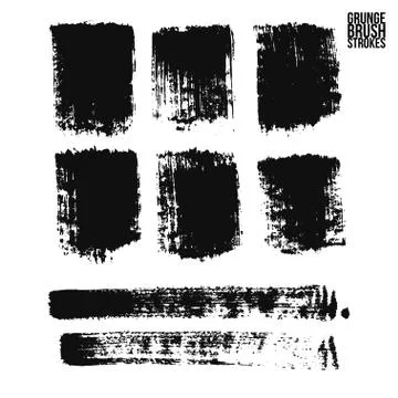 Brush stroke and texture. Vector design. Stock Illustration