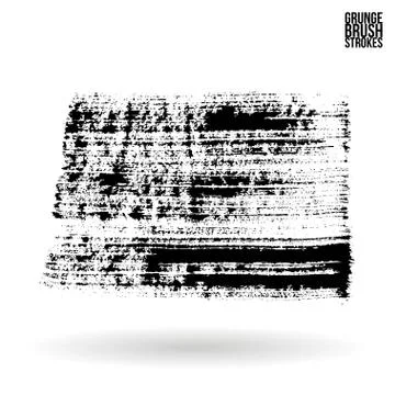 Brush stroke and texture. Vector design. Stock Illustration