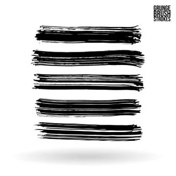 Brush stroke and texture. Vector design. Stock Illustration