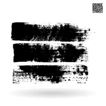 Brush stroke and texture. Vector design. Stock Illustration