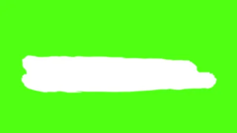 Brush Stroke Animation Green Screen Video stock 303387745