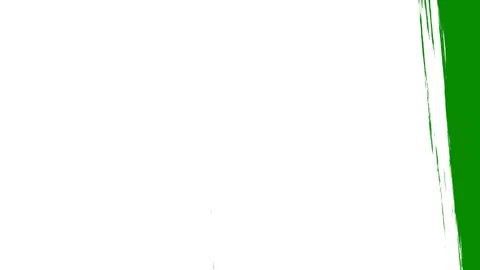 Brush stroke animation revealing a horizontal green screen layer Stock Footage 329853721