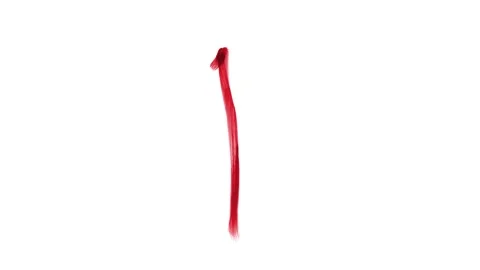 A brush stroke of an arrow pointing up Stock Footage 335974910