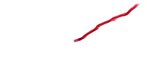 A brush stroke of an arrow pointing to the left down Stock Footage 335975225