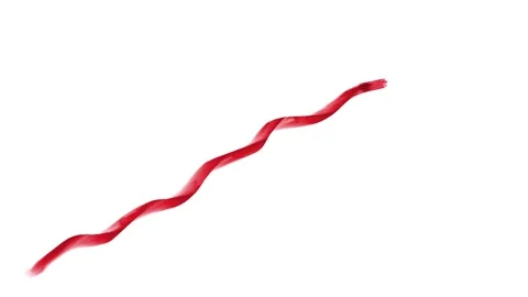 A brush stroke of an arrow pointing right up Stock Footage 335975220