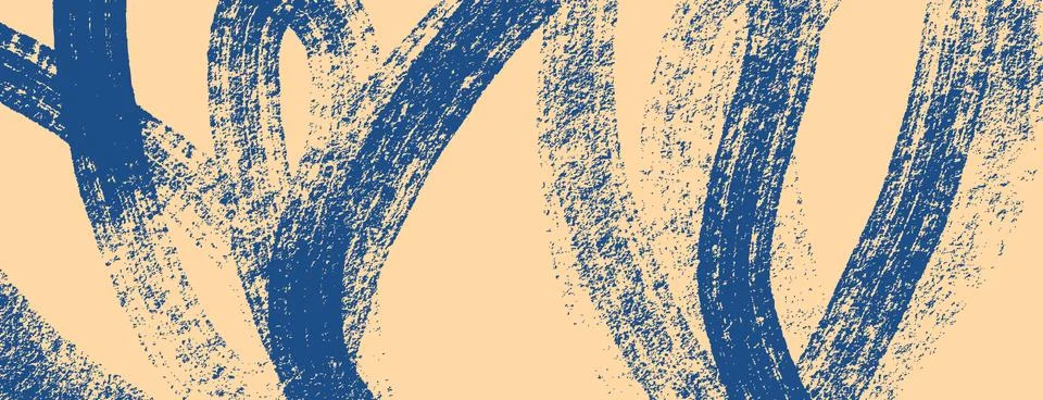 Brush stroke background with dotted texture. banner design with curved bold.. Stock Illustration