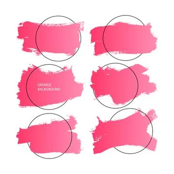 Brush stroke background with geometric frame Stock-Illustration