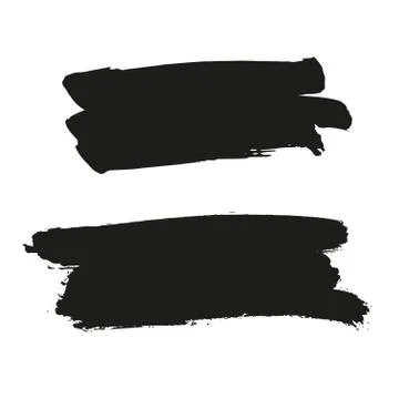 Brush stroke banner. Stock Illustration