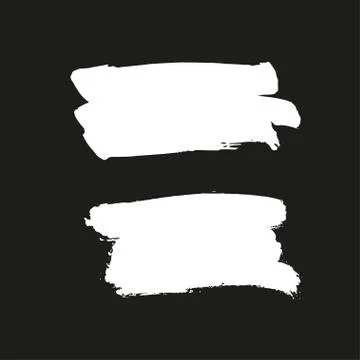 Brush stroke banner. Stock Illustration