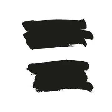 Brush stroke banner. Stock Illustration