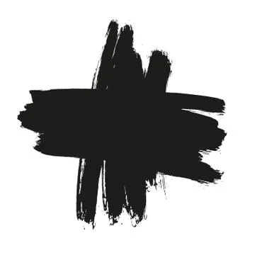 Brush stroke banner. Stock Illustration