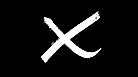 Brush stroke bold white cross creates striking contrast 스톡 동영상 333626833