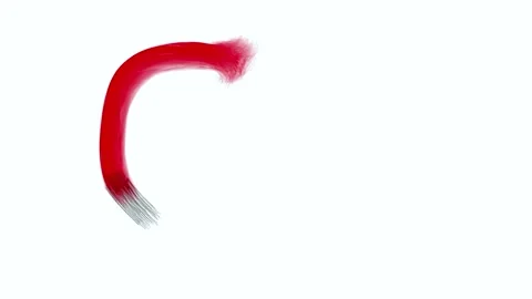 A brush stroke of a circle Stock Footage 335975145