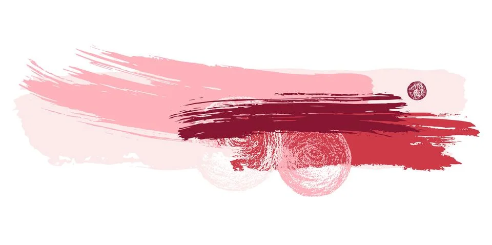 Brush stroke composition element. Vector stock hand draw illustration isolated Stock Illustration