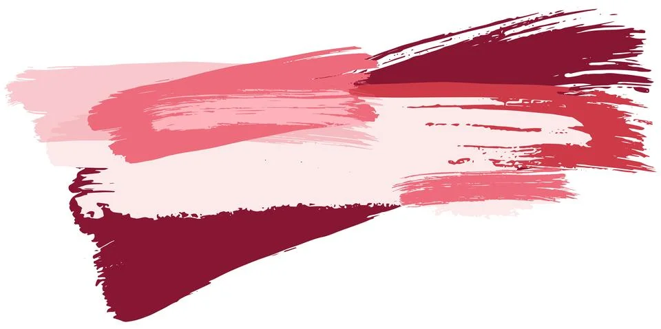 Brush stroke composition element. Vector stock hand draw illustration isolated Stock Illustration