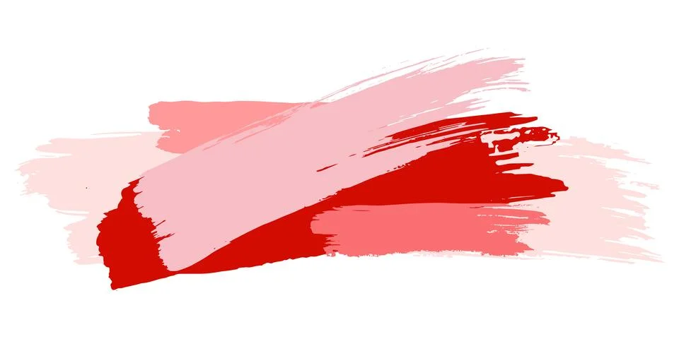 Brush stroke composition element. Vector stock hand draw illustration isolated Stock Illustration